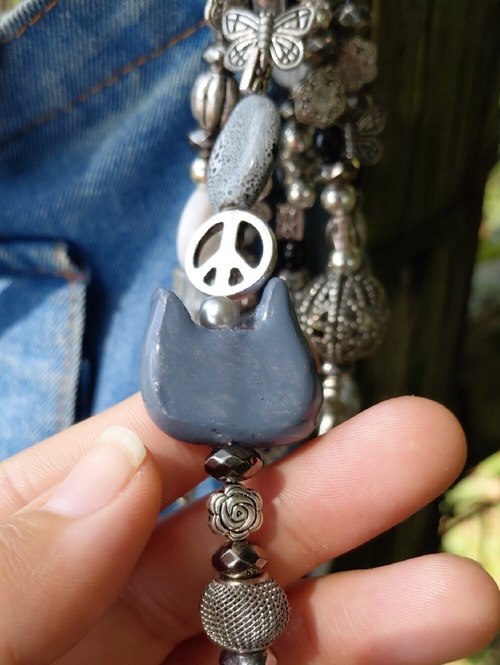 Handcrafted Cat keychain - Picture 7 of 7